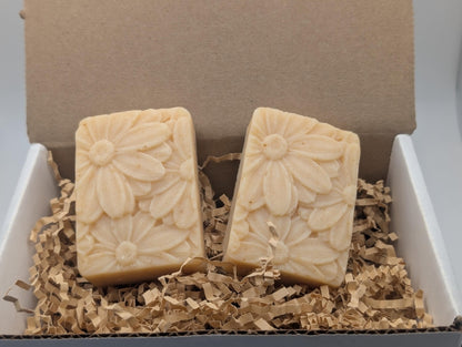 100% Tallow Soap Bar with Floral Honey Lavender, Pack of 2 Moisturizing Bars
