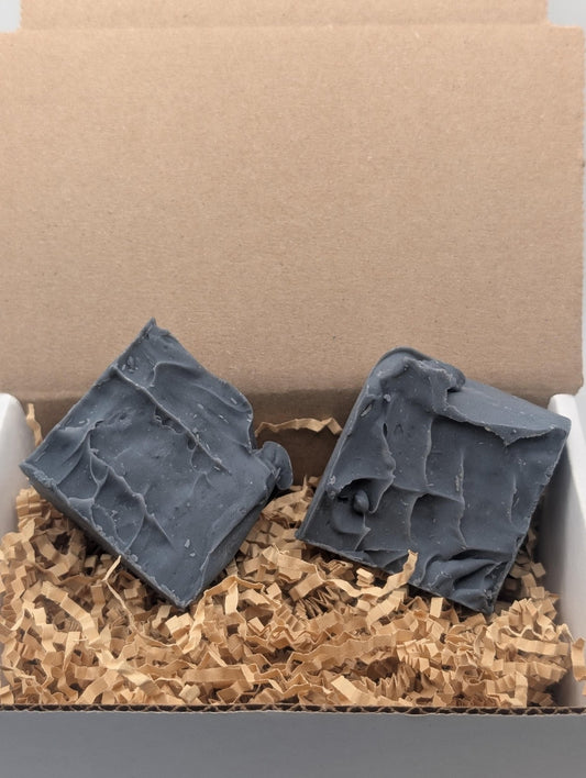 Charcoal Pure Tallow Soap, Dark Cherry Blossom Scent (Pack of 2)