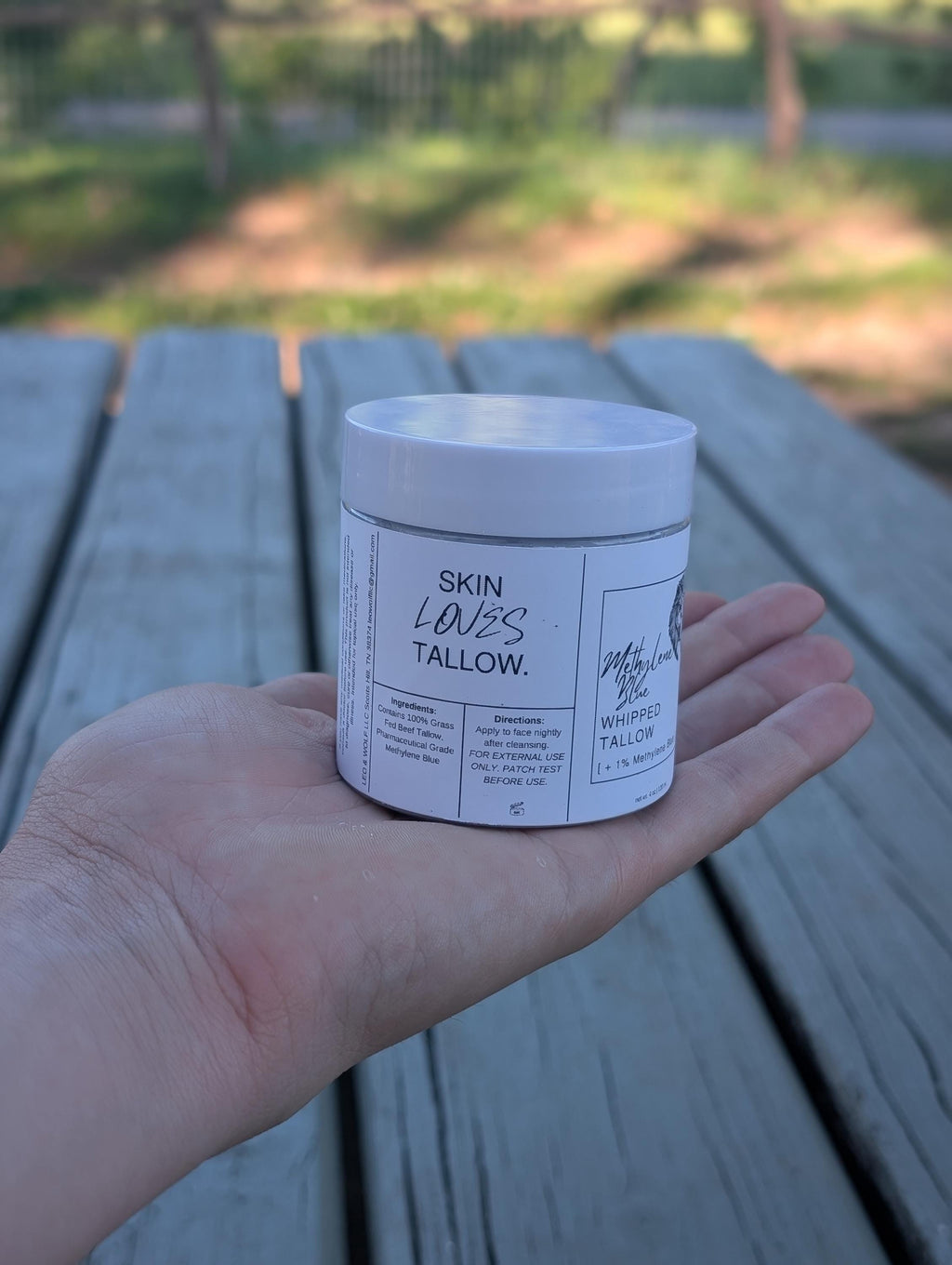 Methylene Blue Tallow Cream, 4 oz