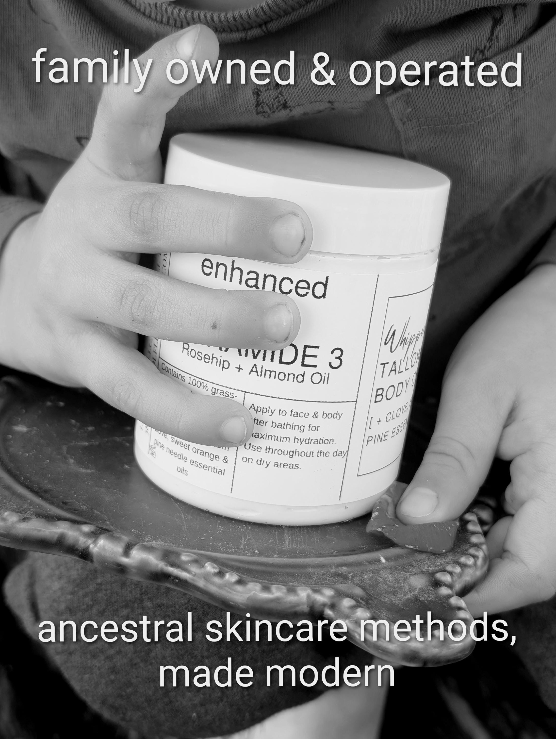 Methylene Blue Tallow Cream, Swirled with Ceramides, 2 oz & 4 oz