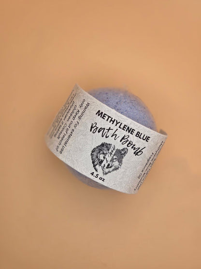 Large Methylene Blue Tallow Bath Bomb, 4.5 oz