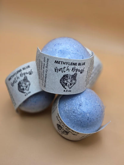 Large Methylene Blue Tallow Bath Bomb, 4.5 oz