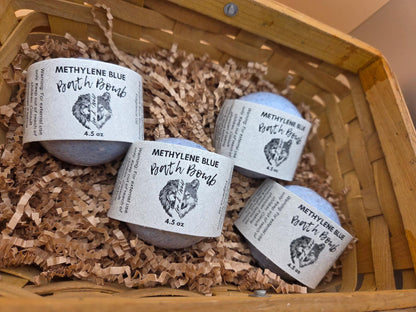 Large Methylene Blue Tallow Bath Bomb, 4.5 oz