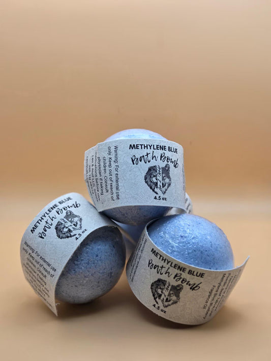 Large Methylene Blue Tallow Bath Bomb, 4.5 oz