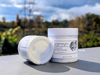 Methylene Blue Tallow Cream, Swirled with Ceramides, 2 oz & 4 oz - Leo & Wolf