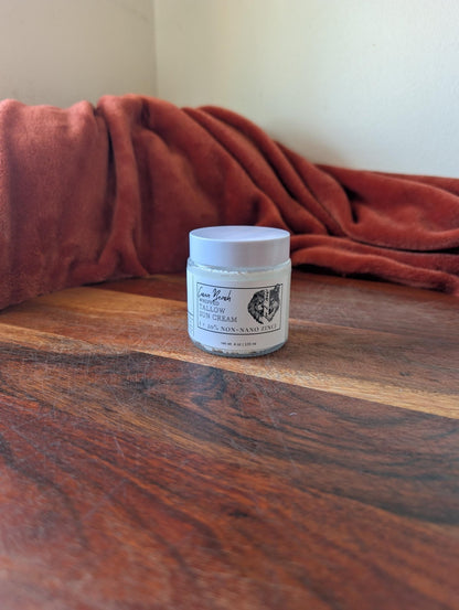 Original Tallow Sun Cream, Non Nano Zinc Oxide Lotion, Cocoa Beach Scent, 4 oz