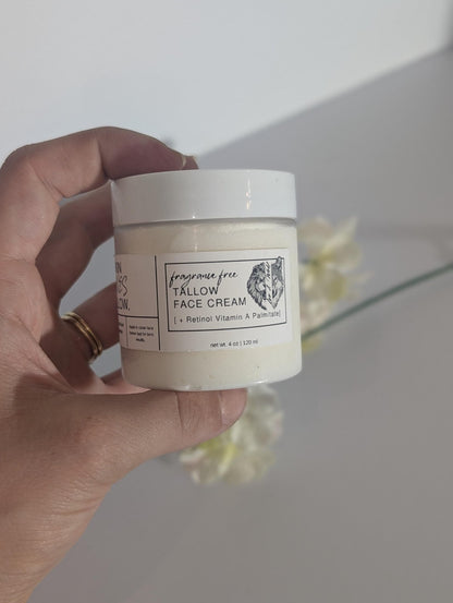 Retinol Tallow Night Cream, 4 oz - Leo & Wolf