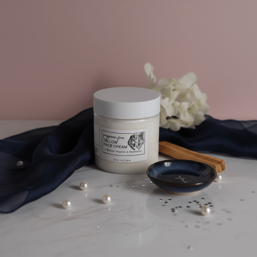 Retinol Tallow Night Cream with Vitamin A, 4 oz