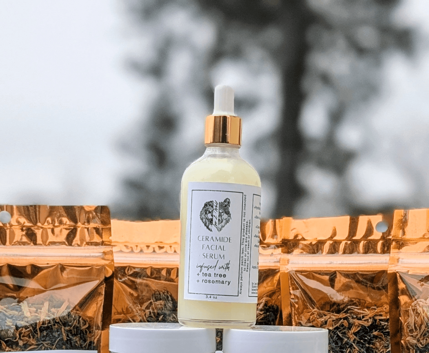 Rosemary + Tea Tree Serum, Sweet Almond & Tallow Based, 3.4 Oz